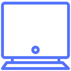 monitor hardware line icon