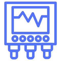 measurement screen sensors line icon