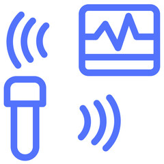 wireless measurement line icon