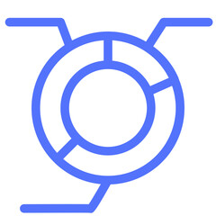 Fototapeta premium data presentation statistics line icon