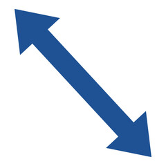 上下に向いた矢印のイラスト（双方向）