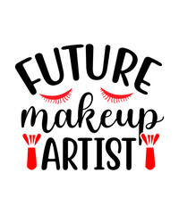 Future makeup artist svg cut file