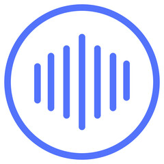 Obraz premium dj music rythm line icon