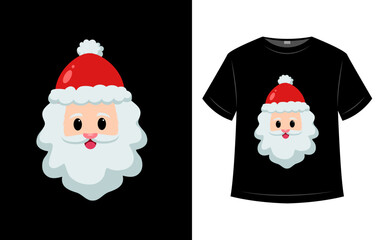 T shirt design santa character