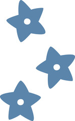 星の形をした植物のイメージイラスト