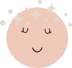 Cute Star and Moon Vector Illustration