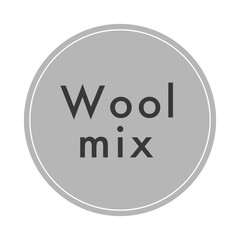 ファッション関係の素材説明アイコン　ウール混素材