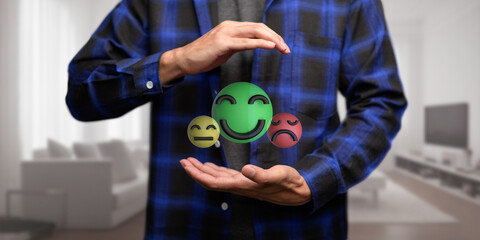 happy smile face, good feedback rating,think positive, customer review, assessment, child...