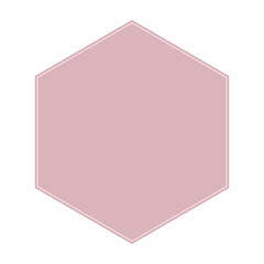 シンプルな六角形のフレーム