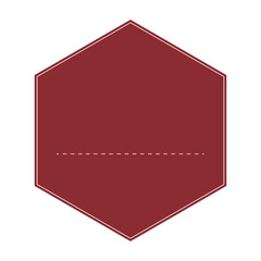 シンプルな六角形のフレーム