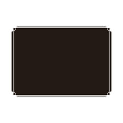 Obraz premium シンプルな二重線の四角いフレーム