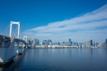 Fototapeta premium 東京湾岸の超高層ビル・マンション群