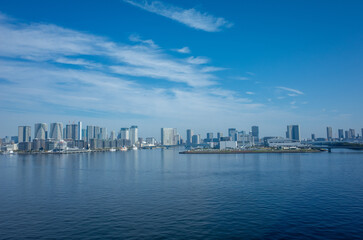 Obraz premium 東京湾岸の超高層ビル・マンション群