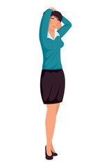 Fototapeta premium young businesswoman in active break