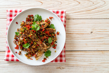 Stir-fried Mantis Shrimp or Crayfish with Chilli and Salt.