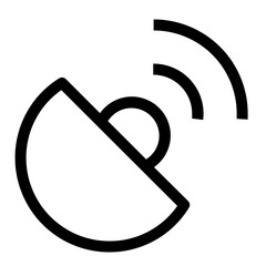 Icon Gps Antenna With Style Outline