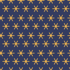 Golden stars seamless pattern, Christmas print