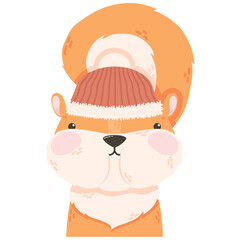 cute chipmunk winter animal