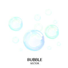 シャボン玉　水彩
