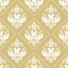 Orient classic pattern. Seamless abstract background with white elements. Orient background. Ornament for wallpaper and packaging