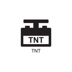 tnt icon , caution icon vector