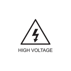 high voltage icon , electrical icon