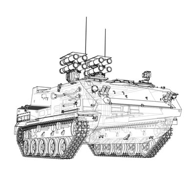 recommend clip art: Anti-tank armored car. Vector