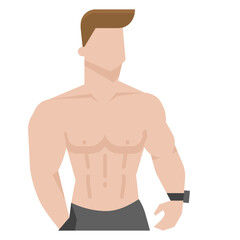 Fototapeta premium trainer flat icon