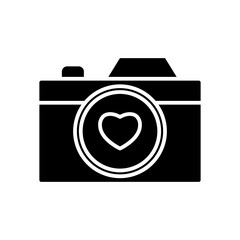photo camera glyph icon