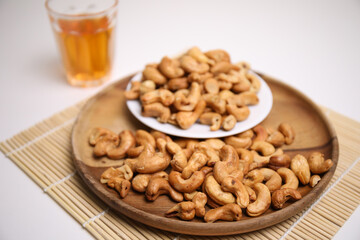Cashew nut Arranged in a delicious dish