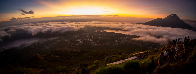 sunrise over the mountains