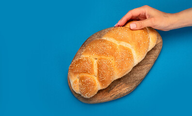 Easter sweet bread, greek tsoureki, challah