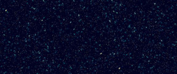 Colorful background blurry snow. Bokeh background with snowflake. Winter glittering snowflakes swirl bokeh background, backdrop with sparkling blue stars. Snowflake winter season.