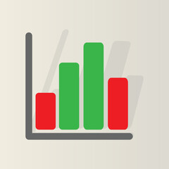 bar graph illustration , can be used for icons