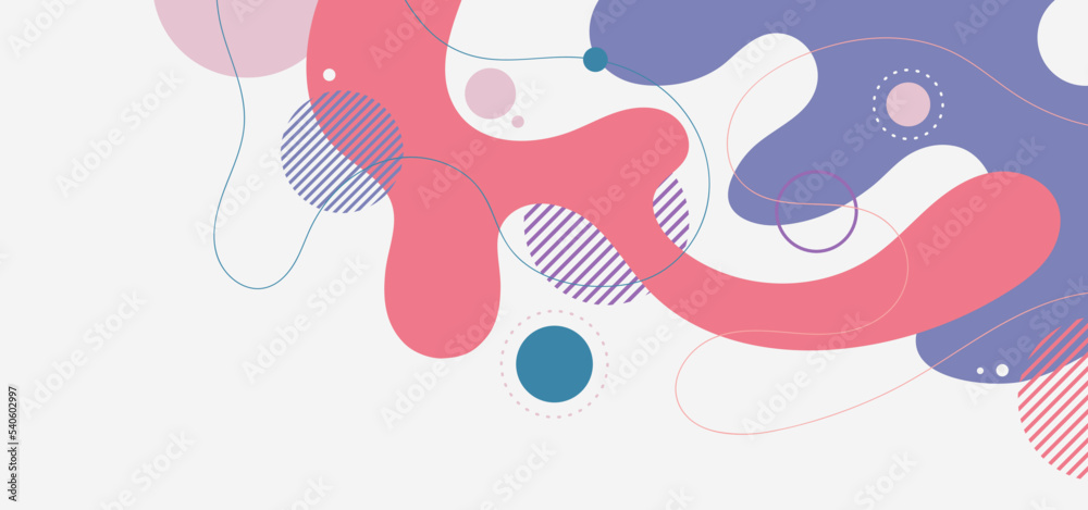 Poster abstract colorful template design of free shape template. minimal design for graphic usage backgroun