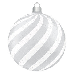 silver christmas ball