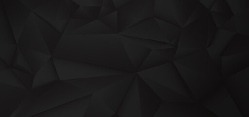 Abstract black polygon pattern design background. Simple design for artwork background.
