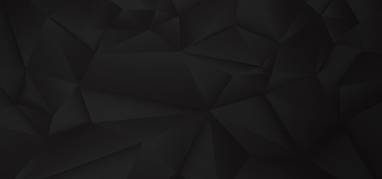 Abstract black polygon pattern design background. Simple design for artwork background.