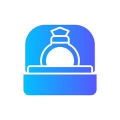 Fototapeta premium wedding ring gradient icon