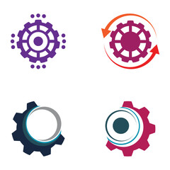 Gear Logo Template vector icon illustration design