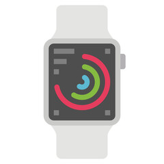 smartwatch flat icon