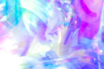  キラキラ　背景 テクスチャ オーロラ セロファン 虹 クリスタル スペクトル グラデーション © Hitomi