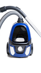 blue Vacuum Cleaner isolated on white background