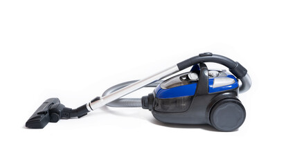 blue Vacuum Cleaner isolated on white background