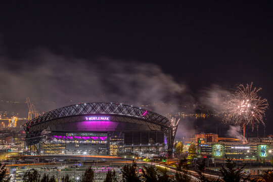 T Mobile Park In Seattle Fireworks