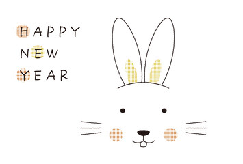 うさぎ年　年賀状
