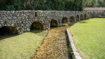 Stone Water works from the Roman era in Croatia 