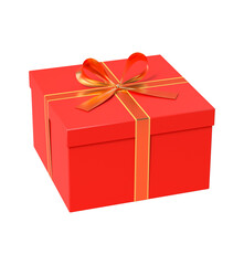 3D Gift box or present isolated