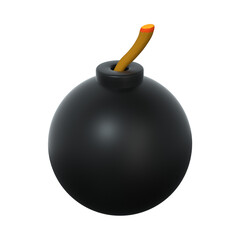3D Explosive bomb isolated