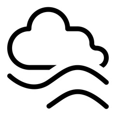 cloud fog icon